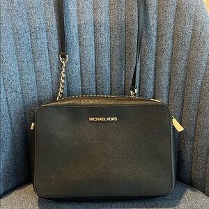Michael Kors Black and Gold Crossbody Bag